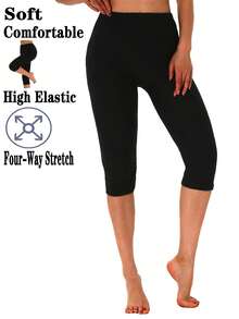 1 chiếc quần legging nữ co giãn ôm sát, màu đen, dài đến mắt cá chân, chất vải mềm mại, thoải mái, thời trang đường phố, phù hợp cho tập thể dục, yoga, hoạt động ngoài trời và mặc hàng ngày. - màu đen - Xem 12