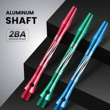 6 peças HUANQU Hastes de Dardo de Liga de Alumínio Gravadas, Comprimento de 52mm Adequado para Dardos de Ponta Macia e Dura, 6 Opções de Cores, Adequado para Jogadores de Todos os Níveis, Rosca 2BA Universal para Haste de Dardo, Estabilidade e Durabilidade Aprimoradas, Portátil, Escolha Perfeita para Entusiastas de Dardos, Acessórios de Dardos, Presente Ideal para Dia dos Namorados, Páscoa, Ramadã, Aniversário, Etc. - Multicolorido - Visão 4