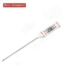 Nhiệt kế thực phẩm kỹ thuật số LCD - Đầu dò bằng thép không gỉ bền chắc, thích hợp cho thịt, vỉ nướng, lò nướng, dụng cụ nấu ăn chạy bằng pin dùng cho cá, trứng và đồ uống. - Nhiều màu - Xem 11