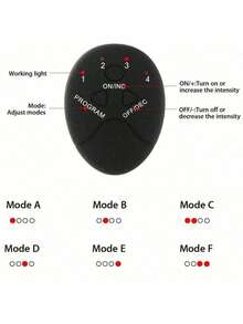 AXH. USB Charging/Abdominal Patch Smart Slouchy People Advanced Technology Fitness Equipment, Abdominal Patch Exercise Tool, Unisex, Abdominal Muscle Trainer - Black - View 7