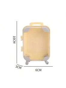 1pc Mini Suitcase - Durable Colorful ABS Trolley Case, Suitable For Teenagers And Storage Use - Dollhouse - Perfect For Travel, Party And Small Item Organization. (Multiple Colors Available) - A - View 6