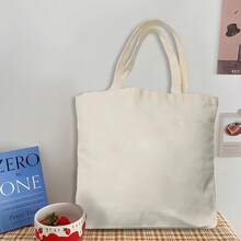 Bolsa de Lona Estilo Playa - Diseño Hawaiano para Vacaciones en la Playa, Ligera y Resistente para Viajes y Playa, Accesorio de Moda - Blanco - Ver 3