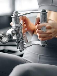 1 par halkfria ergonomiska gummigreppkuddar, lämpliga för tyngdlyftning, pull-ups, fitnessträning och motion - Ljusgrå - Visa 4