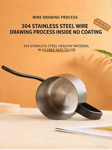 One-Piece Pour-Over Coffee Maker, 350ml & 600ml Stainless Steel Gooseneck Kettle With Lid, Coating, Slim Spout With Lid, Precise Water Control, Suitable For Home/Office/Camping/Travel, Drip Coffee Brewing Equipment. - Multicolor - View 5