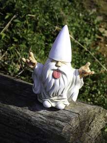 GlitZGlam Rocker Gnome 'George' Peace And Love - Brings Love To All And Your Fairy Garden - 1PC - View 7