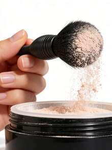 1pc NARS Mini Blush Brush, Multi-Function Makeup Brush, Suitable For Blending Powder Blush, Also For Other Uses, Lightweight And Compact - 白色 - 查看 6
