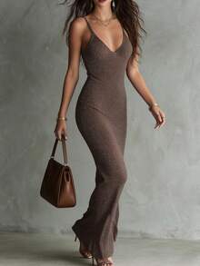 女士时尚优雅休闲日常都市动物纹长袖衬衫，适合日常通勤穿着 - 鏽棕色 - 查看 6