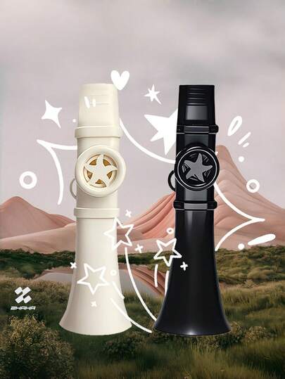 1pc Easy-To-Play Kazoo Harmonica, Dual-Color Short Kazoo, No Need To Replace Diaphragm, Suitable For Improvisation, Talent Shows, Beginners, Music Parties, Travelers, Gifts, And Music Lovers