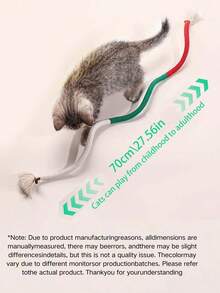 PETSIN Pet Teeth Cleaning Knotted Rope Toy, Durable Self-Entertainment Cat Toy - Multicolor - View 12