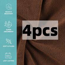 8 Pack Premium Washcloths Set - Quick Drying- Soft Microfiber Coral Velvet Highly Absorbent Wash Clothes - Multipurpose Use As Bath, Spa, Facial, Fingertip Towel - Multicolor - View 18