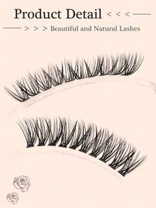 120簇/20片 8毫米 C型卷翘 自然柔软 DIY假睫毛，手工制作 0.07毫米厚度仿貂毛睫毛，适合日常佩戴 睫毛嫁接 - C - 查看 3