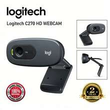Logitech C270 HD Webcam With Microphone, 720p Autofocus USB Plug And Play External Computer Webcam For PCs, Laptops, And Desktops - View 1