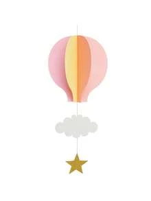 1/3/5/10 pièces Décorations de fleurs de montgolfière de couleur aléatoire, convient pour baby shower, célébration d'anniversaire, décoration de jardin, décoration de maison, décorations de montgolfière 3D suspendues, convient pour la décoration de fête en plein air, mariage - Multicolore - Voir 8