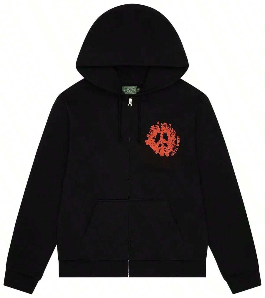 Denim Tears Denim University Zip Hoodie 'Black' - màu đen - Xem 1
