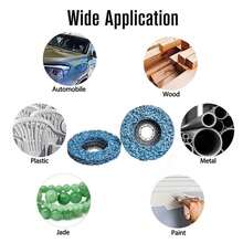 5pcs 115mm Poly Strip Wheel Discs Paint Rust Remove Abrasive Angle Grinder - B - View 3
