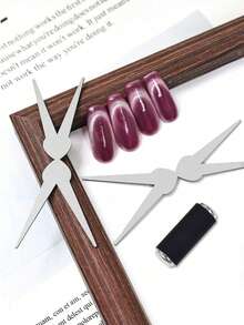 2pcs Cat Eye Nail Magnets, Stainless Steel French Cat Eye Nail Magnet Set, Suitable For DIY Or Nail Salons - Multicolor - View 4