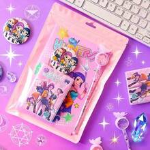 Hasbro Bộ văn phòng phẩm "Cô gái săn phù thủy", gồm sổ tay, bút bi và huy hiệu, một món quà nhỏ độc đáo. - Bộ văn phòng phẩm màu hồng - Xem 5