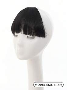 Women's Airy Bangs Wig, Invisible Front Hairpiece, Natural Hair Replacement, Hairline Coverage, Synthetic Bangs Wig, Suitable For Everyday Wear - Multicolor - View 3