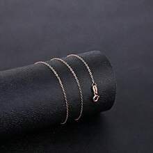 1 Stück S925 Silber Schlüsselbein Kette ohne Anhänger, O-förmige Kette, lange Pullover Kette, klassische Silberkette, geeignet für verschiedene Anlässe, tolle Geschenkidee - O-förmige Halskette - Übersicht 13