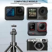 Desiontal迷你三脚架，兼容Pocket 3相机、微型单镜头、便携式摄影、Osmo Mobile 6智能手机稳定器、云台、Osmo 5手持支架 - 查看 2