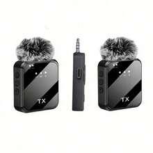 Microphone cài áo không dây chất lượng cao, Microphone cài áo không dây 3 trong 1, Microphone cài áo không dây 2 trong 1, Nhiều tùy chọn cổng, Khử tiếng ồn thông minh chuyên nghiệp, Cảm ứng đa hướng, Màng chắn gió, Giao diện USB (Nhiều tùy chọn cổng), Pin lithium sạc lại được, Kết nối 2.4G/3G/4G/5G, Thích hợp cho phát trực tiếp, phỏng vấn, thu âm bài hát, podcast, thuyết trình và vlog. 230mAh - Nhiều màu - Xem 11