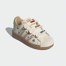 Adidas 男童 SUPERSTAR II CF C 休闲低帮运动鞋 JS2470 - 白色 - 查看 5