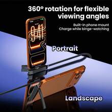 Alloy Metal Stand 240W 2 In 1 Cable USB + TYPE C To TYPE C, 1.8m Women's Day Gift - Black - View 5