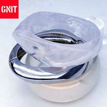 GNIT Multi-Piece Chunky Resin Bangle Set: Iridescent Shimmer, Cloudy White & Silver Plated Bracelets – Stackable Wide Cuff For Cyber Y2K Retro Fashion Jewelry - Translucent White Silver Flash - View 6