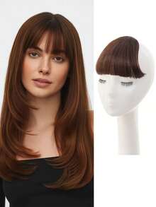 Women's Airy Bangs Wig, Invisible Front Hairpiece, Natural Hair Replacement, Hairline Coverage, Synthetic Bangs Wig, Suitable For Everyday Wear - Multicolor - View 11
