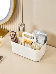 Portable Handheld Storage Box, Makeup Organizer Box, Can Store Eyeshadow, Makeup Brushes, Etc., Can Be Placed On Bathroom Countertop, Multi-Functional Storage Rack, Essential For Back To School. Stackable Storage Boxes, Suitable For Bathroom, Office, Crafts Or Study Supplies Storage - Multicolor - View 5