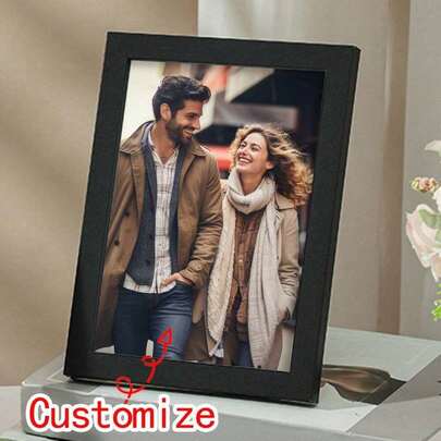 Customized Photo Frame, Customized Picture Frame, Customized Photo Gift, Customized Minimalist Tabletop & Wall-Mounted Photo Frame, Birthday Gift, Valentine's Day Gift, Wedding Season Gift, Spring Decor, Easter, Mother's Day, Independence Day, Graduation Season