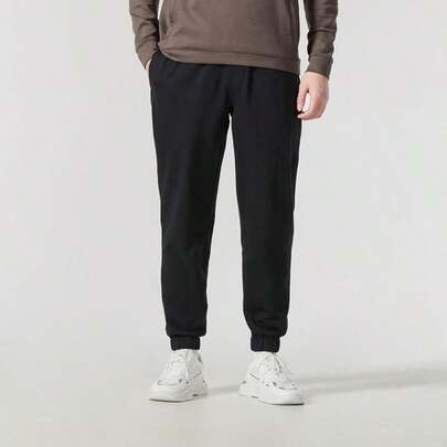 Under Armour APAC M Elevated Flc Jogger Pants, Knit Relaxed Fit Casual Pants For Daily Wear & Running, 1387977-001
