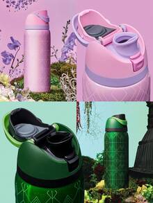 2026 New OWALAo Free.Sip Luminous Cup Limited Edition 32 Oz Stainless Steel Sports Water Bottle. Leak Proof With Pop-Up Lid, Easy To Clean. Available In A Variety Of Colors, The Pattern Is Clear And Exquisite. Designed For Water Drinkers, Suitable For Tourism, Camping, Running, School, Fitness, Halloween, Thanksgiving Day. New Fashion Water Bottle For Women, Girlfriend, Wife, Family Members, Friends, Students. (945ml) - 32oz/945ml - 查看 3