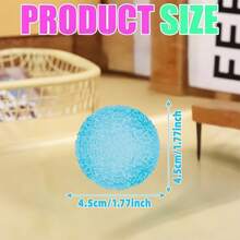 1/2/3/6/12/15个成人减压球，高密度实心软玩具，1.6英寸小型感官玩具，适合儿童和成人，安静缓解焦虑，可用于课堂，可填充麦芽，可作为学生奖励，也可作为复活节派对礼物，挤压式减压球 - 彩色 - 查看 3