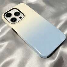 Milk Blue Gradient 'GOOD LUCKY' Phone Case, Aesthetic Protective Case, Cute And Sturdy Multi-Layer Phone Protection, Stylish And Personalized Shockproof Gradient Cover, Compatible With Models 17/17 Pro/17 Pro Max/16/16 Pro/16 Pro/15/15 Pro/15 Pro Max/14/13/13 Pro/13 Pro Max/12/11/15-XS/16 Pro Max. Retro, Fashionable, Simple, And Cute Phone Case, Valentine's Day Gift, Holiday Gift, Can Be Given As A Gift To Family, Friends, Siblings, Or Partners.Minimalist Gradient Style,#MinimalistAesthetic #CoastalAesthetic #PhoneCaseDaily - Kiểu 7 (1 chiếc) - Xem 4