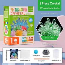 Kit de experimento científico de crecimiento de cristales DIY para estudiantes, interacción familiar divertida, experimento químico, principio de crecimiento de cristales - Multicolor - Ver 4