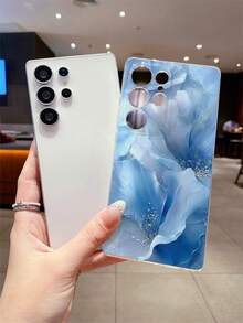 1个时尚夏季蓝色大理石纹花卉图案透明软TPU保护手机壳，防刮擦，防指纹，保护摄像头镜头，兼容三星、Nothing、Pixel等品牌手机。 - 彩色 - 查看 4