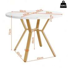 Dining Table & Chair Sets - Black + Golden + MDF+Steel - View 9