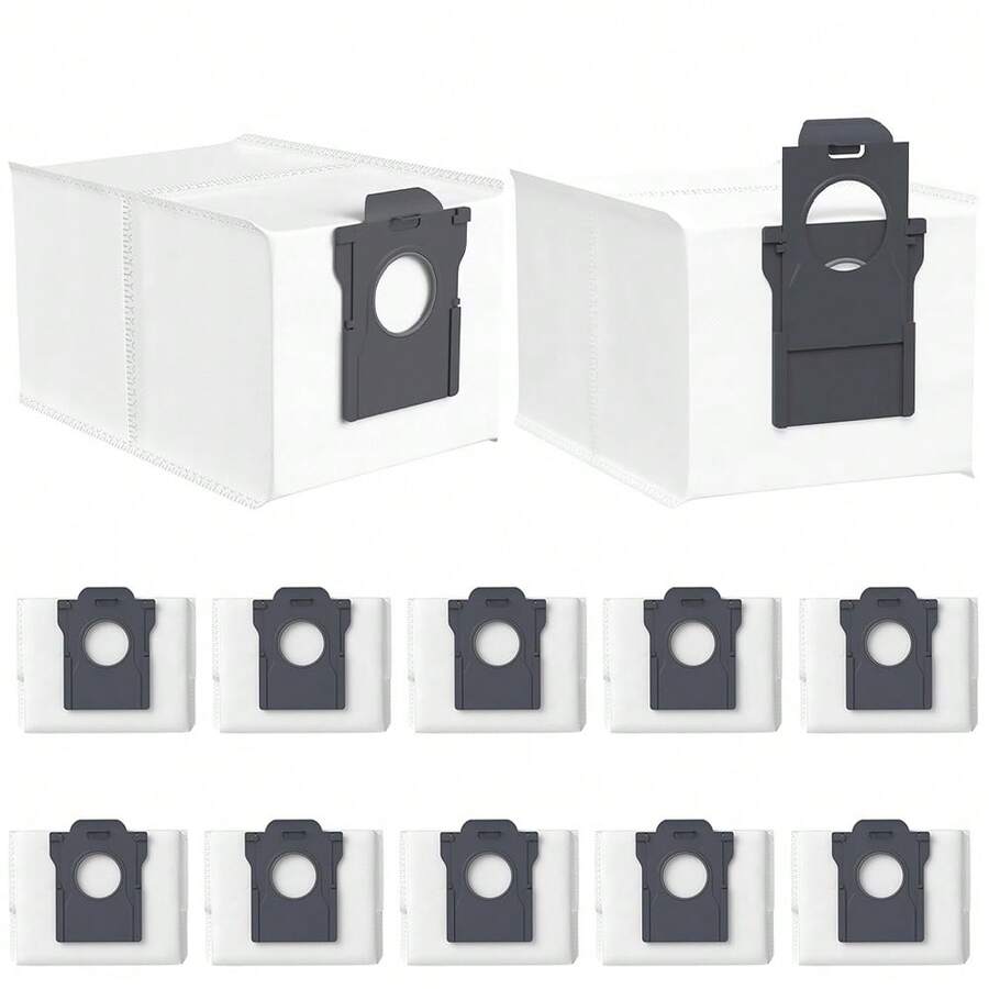 适用于 X40 Ultra/ X50 Ultra/Mova E30 Ultra/ X40 Pro/ X30 Pro Ultra/ X30 Pro Plus/ L10s Pro Ultra/ L10 S Ultra Gen 2 机器人吸尘器的 6/12 个装真空吸尘器尘袋，四层密封一次性尘袋 - 查看 1