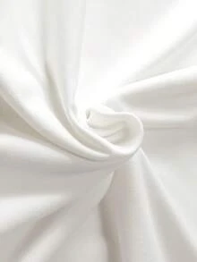 Women's Casual Off-Shoulder T-Shirt With Love And Kiss Graphic, Short Sleeve, Stretchy Polyester Fabric, Regular Fit - White - View 9