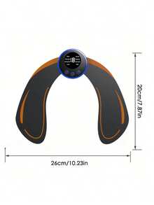 AXH. 可充电全身EMS肌肉刺激器，舒缓按摩工具，替换电极凝胶 - 黑色 - 查看 5