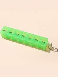 1 hộp đựng thuốc 7 ngày/tuần, hộp đựng thuốc di động 7/14 ngăn, hộp đựng thuốc du lịch trong suốt, hộp đựng viên vitamin, có thể đựng viên nén, viên nang, dầu cá, thiết kế nhỏ gọn, cần thiết cho gia đình, du lịch, ký túc xá. - Hộp đựng thuốc hình chữ nhật mini cầm tay - Xem 18