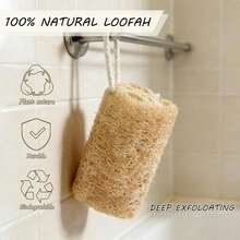 2pcs/4pcs Natural Loofah Body Exfoliating Sponge Brush, Organic Plant-Based Loofah, Suitable For Men And Women Skincare, Body Wash, Shower Cleaning Back And Face - A - View 5