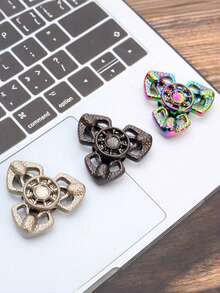 eyekan Metal EDC Handheld Spinner, Adult Stress Relief Toy Alloy Flame Butterfly Design Fidget Tool, Smooth Rotating Desktop Gadget, Suitable For Office, Travel, Commute And Everyday Carry - Multicolor - View 6