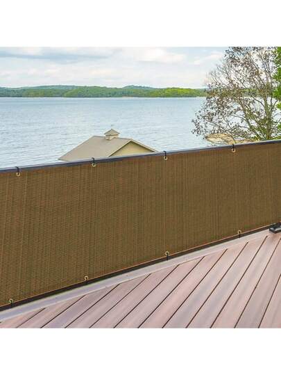 Coffee-Colored Sunshade Net, Suitable For Patio, Plant Insulation, Balcony, Garage, Backyard, Swimming Pool, Lawn, Wall, Outdoor Activities, Privacy Screen