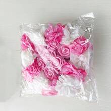 优雅布艺花车花环,配缎带蝴蝶结 - 心形玫瑰仿真花,婚礼装饰门把手花,蝴蝶花环,生动婚礼及订婚门把手装饰,紫色/粉色/红色仿真花卉摆设,婚车装饰,适用于婚礼、户外庆典、婚礼用品 - 彩色 - 查看 13