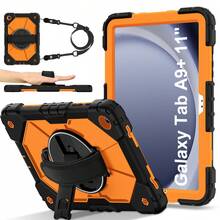 1pc 3-In-1 Anti-Drop Design, Adjustable Shoulder Strap, PC+Silicone Material, 360° Rotatable Handgrip Stand, Sturdy Protective Case Suitable Compatible With Ipad 11th (A16) 2025, 10th 2022, Galaxy Tab A11+ 2025/A9 Plus, Fashionable And Ideal For Gifts And Awards. - Multicolor - View 110