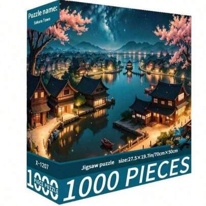 1000pcs Creative Adult Jigsaw Puzzle, Thick & Durable Seamless DIY Puzzle, Interesting High-Quality Family Challenge Frameless Puzzle, Suitable For Birthday Gift, Easter Gift, Home Decor, Great For Home, Living Room, Office Decoration