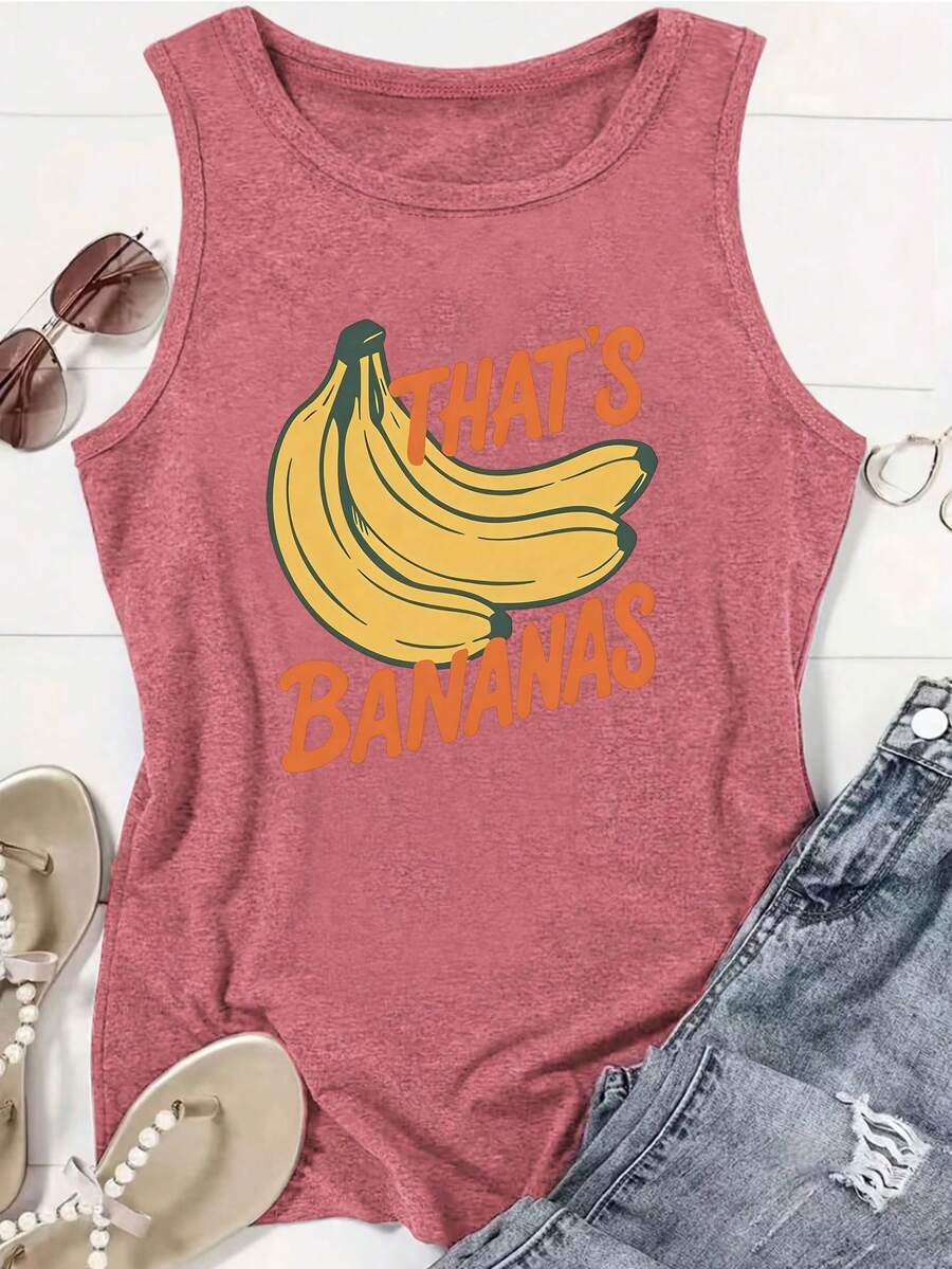 1 Piece Of A Pullover Suitable For Plus-Size Women, Featuring A Banana Pattern, A Casual Outfit Suitable For All Seasons, Shipped From The Local Warehouse, Delivered Quickly, A Versatile Top - 粉色 - 查看 1