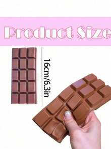 1pc Slow Rebound Chocolate Scented Squeeze - Realistic Food Sensory Stress Relief Toy, Suitable For Adults, TPR Material, Cute Chocolate Collectible, Birthday Party Small Gift And Surprise Gift, Sensory Toy, Stress Relief, Party Favor Filler, Sensory Toys, Squishy Toys, Nee Doh, Fidget Toys, Squishies - Multicolor - View 10